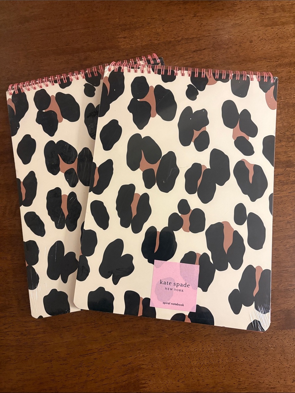 2x NWT Kate Spade Forest Feline Large Top Spiral Notebook 160 lined pages